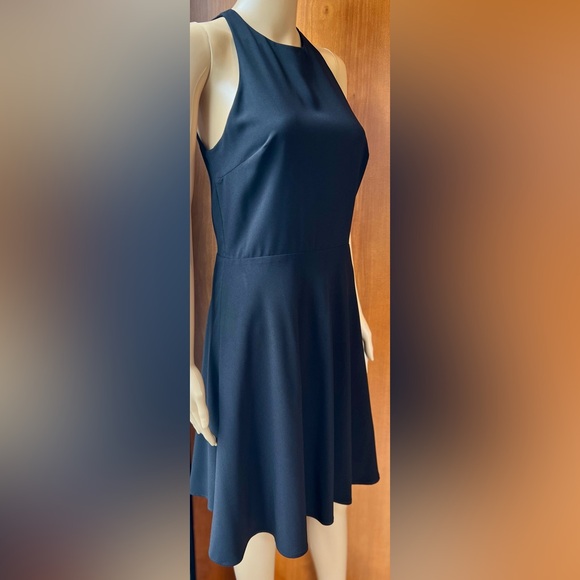 NWT HALSTON HERITAGE Black Fit & Flare Dress Size 6 - Picture 3 of 7